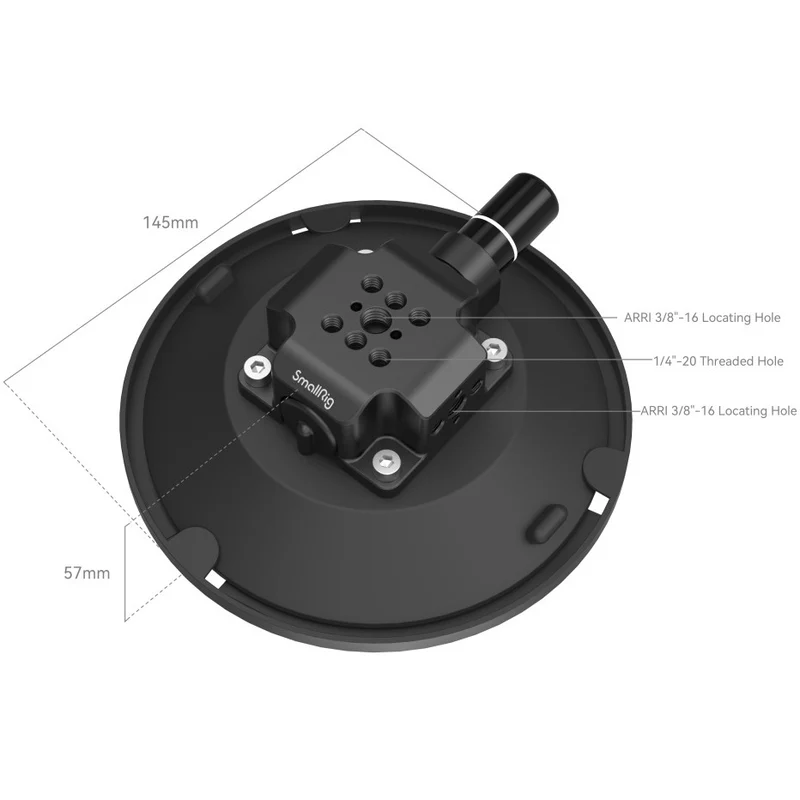 SmallRig 4114 Support de caméra à ventouse 6 pouces