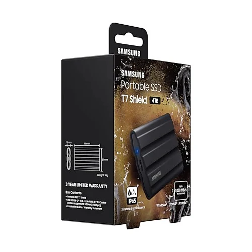 Samsung Portable SSD T7 Shield 4TB Noir
