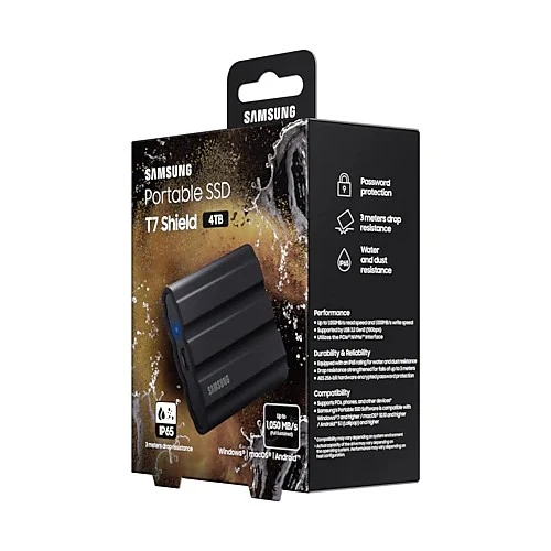 Samsung Portable SSD T7 Shield 4TB Noir