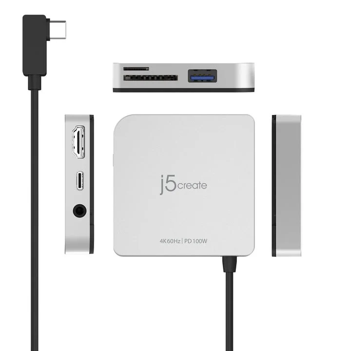 j5create USB-C vers 4K 60Hz HDMI Travel Station d'Accueil pour iPad/iPad PRO