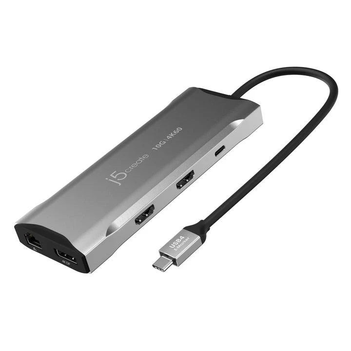 j5create 4K60 Elite USB-C® Triple-Monitor 10Gbps Mini Station d'Accueil