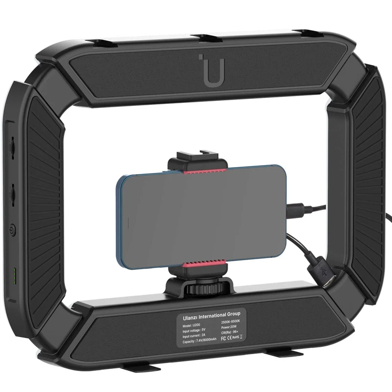 Ulanzi U200 Ring Lamp Rig vidéo + 8000MAh Powerbank