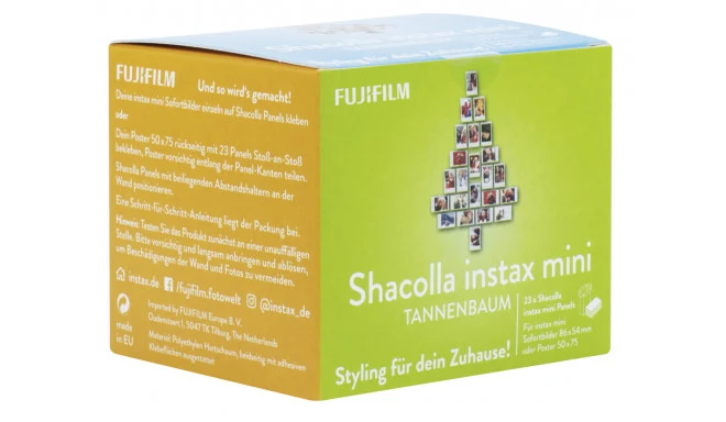 Fujifilm 1x23 Shacolla Box Kerstboom Instax Photo Panels