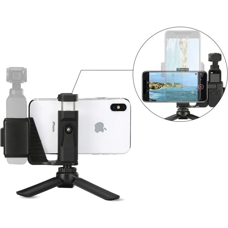 Caruba Osmo Pocket Support pour Téléphone Set ABS (Incl. Trépied de Table)