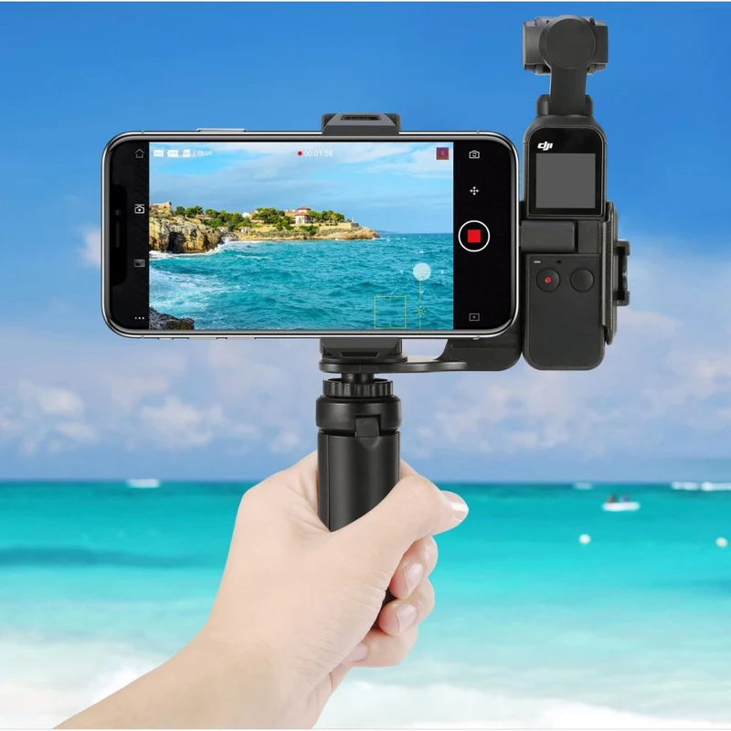 Caruba Osmo Pocket Support pour Téléphone Set ABS (Incl. Trépied de Table)