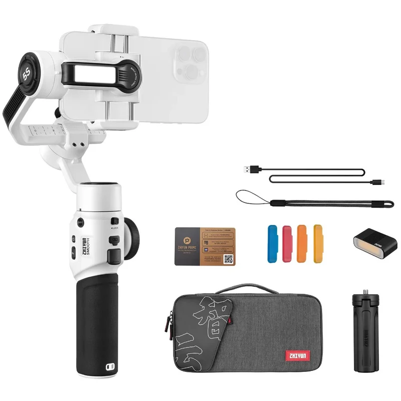 Zhiyun Smooth 5S Combo Blanc