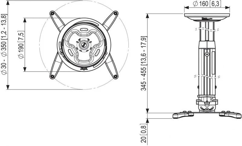 Vogel's PPC-1030 Argent