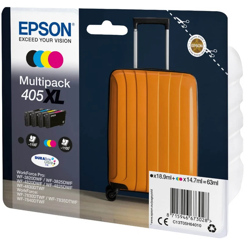 Epson multipack 4 couleurs 405XL DURABrite Ultra encrer
