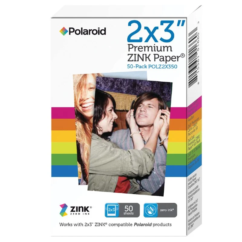 Polaroid Papier Zink 5,1 x 7,6 cm 50 Feuilles pour Z2300