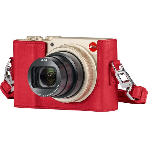 Leica 18850 C-Lux Étui De Protection En Cuir Rouge