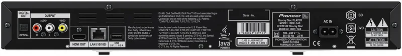 Pioneer BDP-140 Noir