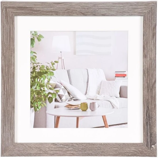 Henzo Modern 20 x 20 cm Cadre Photo Gris Foncé