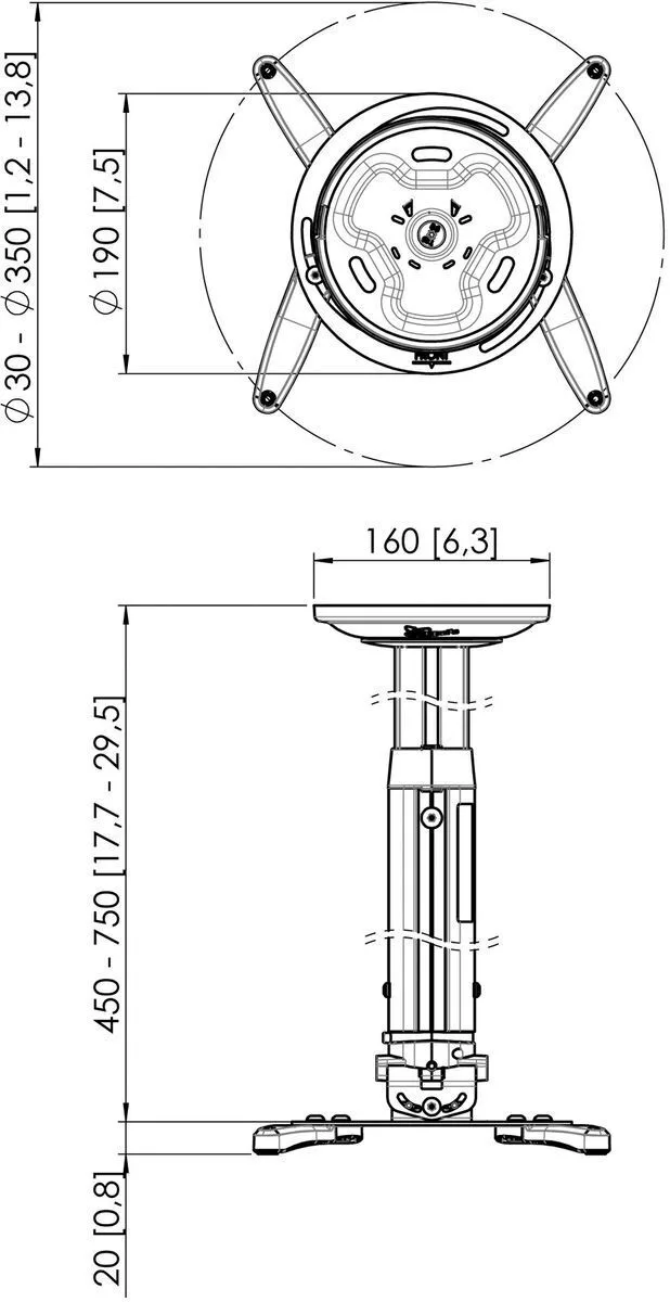 Vogel's PPC-1045 Argent