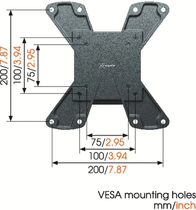 Vogel's WALL1115 Noir