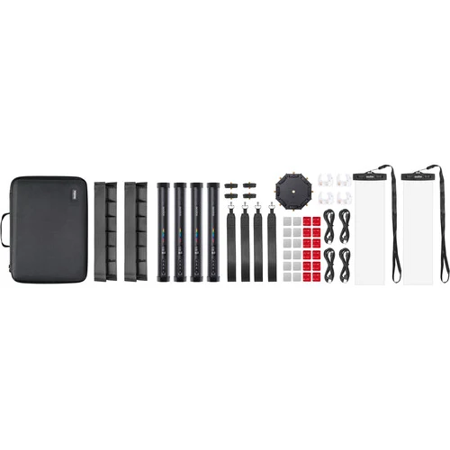 Godox TL30 RGB Tube Light Kit quatre lumières