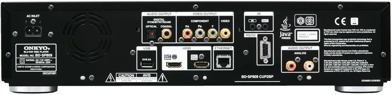 Onkyo BD-SP809 Argent
