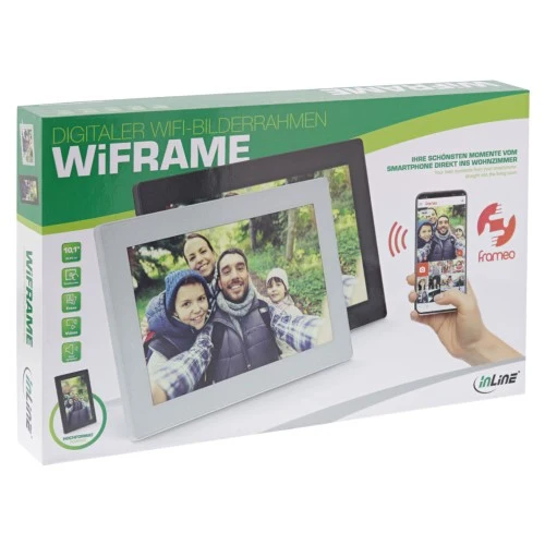 InLine WiFRAME 10,1 "Frameo APP Écran tactile blanc IPS