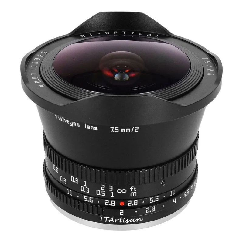 TTArtisan APS-C 7,5mm f/2,0 monture Fuji X noir