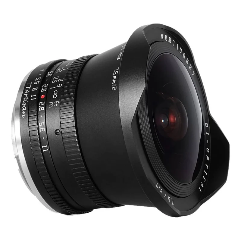 TTArtisan APS-C 7,5mm f/2,0 monture Fuji X noir