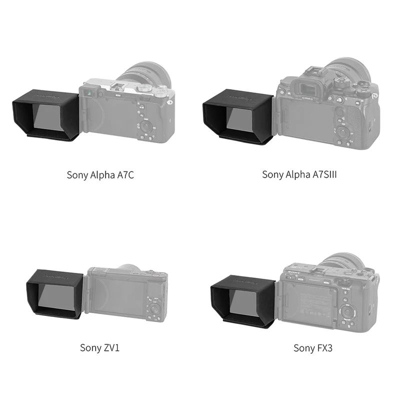 SmallRig Sunhood pour Sony Alpha 7S III/Alpha 7C/ZV-1/FX3 Camera 3206