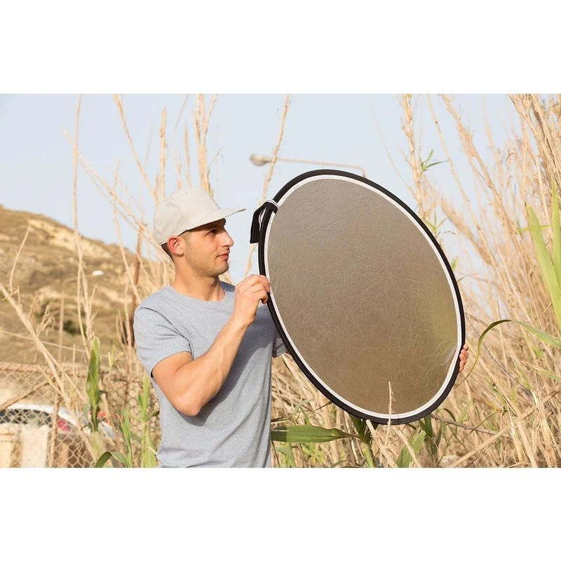 Manfrotto écran de réflexion pliable 75cm feu de soleil/blanc