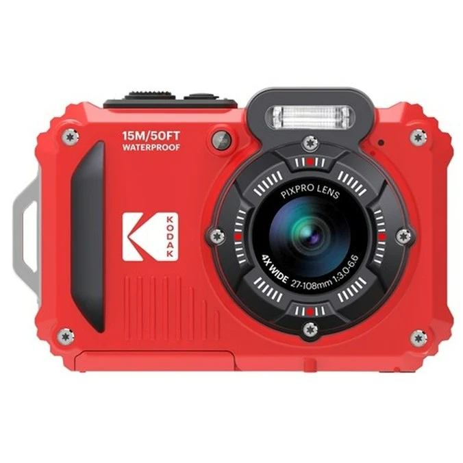 Kodak Étanche WPZ-2 4x Zoom WiFi Rouge