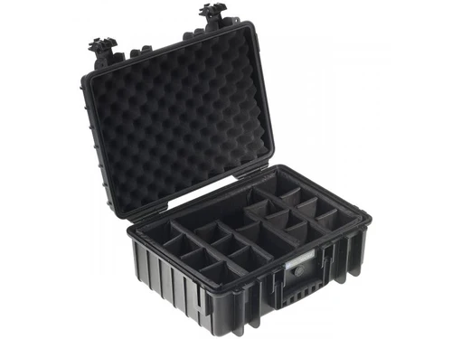 B&W type Valises d'extérieur 6000 noir + séparateur