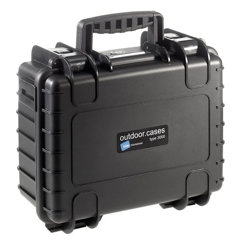 B&W Outdoor.Cases Type 3000 Mousse Noir