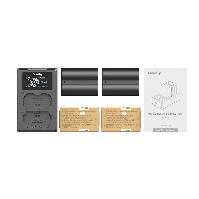 SmallRig NP-W235 Appareil Photo Batterie et Chargeur Kit 3822