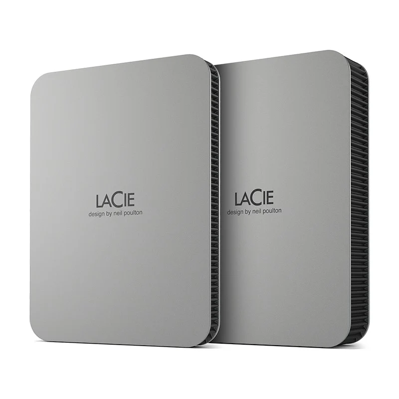 LaCie Mobile Disque 5TB v2 USB-C Moon Argent w/Rescue