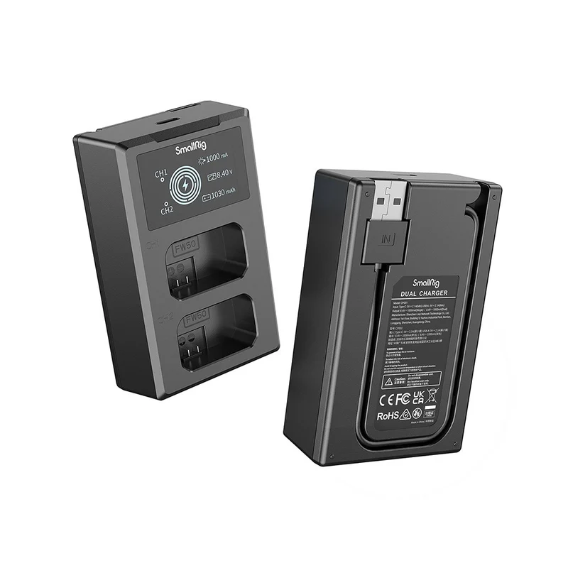 SmallRig Kit de batterie et de chargeur pour caméra NP-FW50 3818