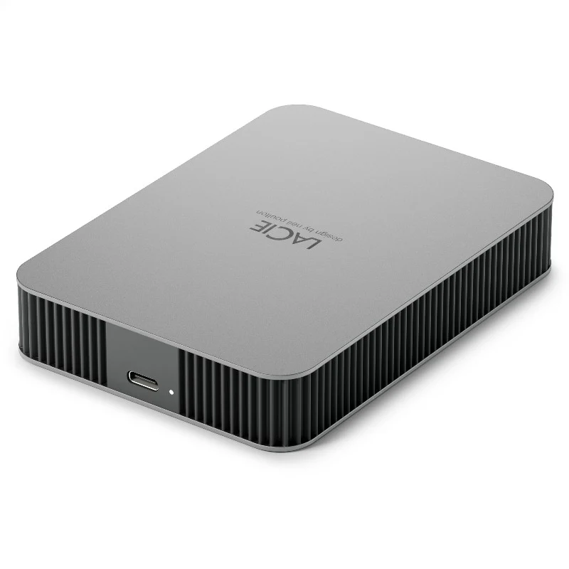 LaCie Mobile Disque 4TB v2 USB-C Moon Argent w/Rescue