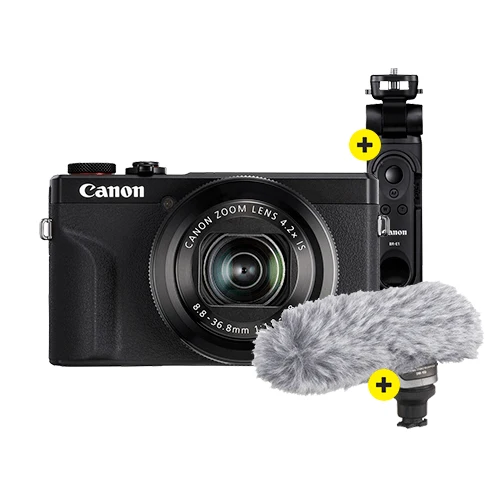 Canon PowerShot G7X Mark III Social Media Kit noir