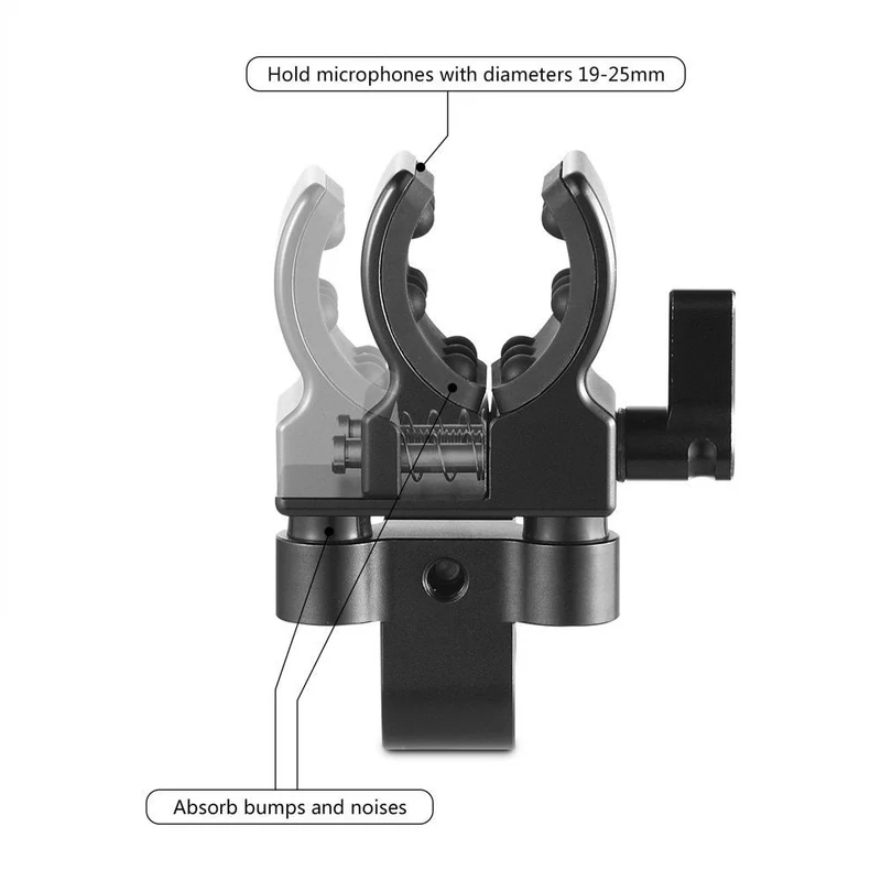 SmallRig 1993 Support Universel pour Microphone de Fusil de Chasse