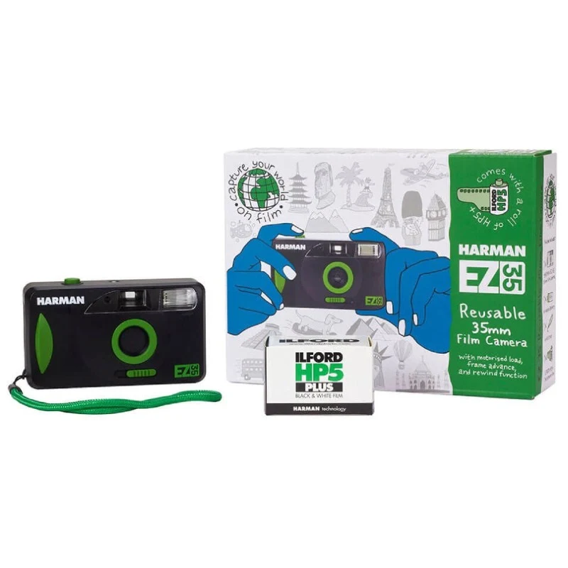 Harman Caméra réutilisable EZ-35 (caméra + 1x film BW HP5 Plus 35mm 36)