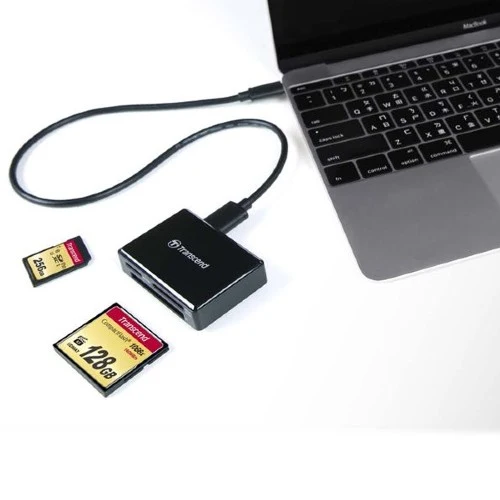 Transcend All-in-1 Multi Memory Lecteur de Carte USB 3.1 Gen 1 Type-C