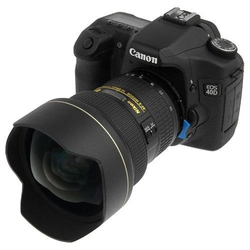 Fotodiox Pro Adaptateur de monture d'objectif - Objectif reflex numérique Nikon Nikkor à monture F de type G vers boîtier reflex Canon EOS (EF, EF-S) avec molette de réglage de l'ouverture intégrée