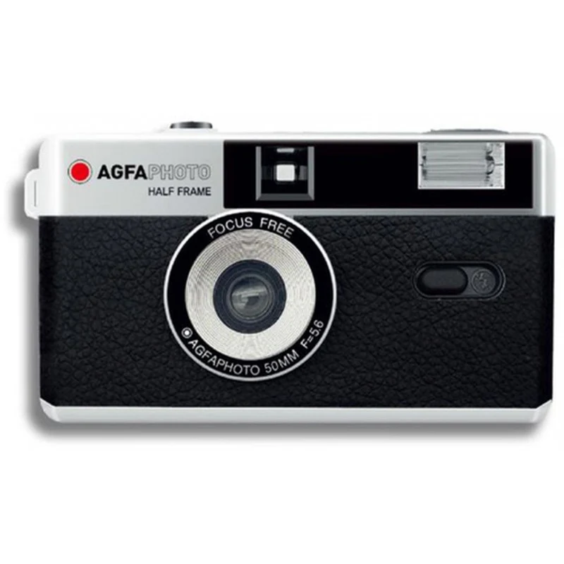 AgfaPhoto Appareil photo demi-cadre réutilisable noir, analogique