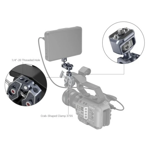 SmallRig Magic Arm avec deux têtes à billes (vis 1/4"-20) 3873