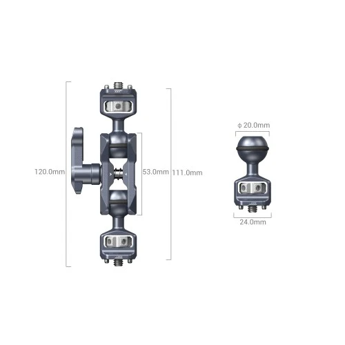 SmallRig Magic Arm avec deux têtes à billes (vis 1/4"-20) 3873