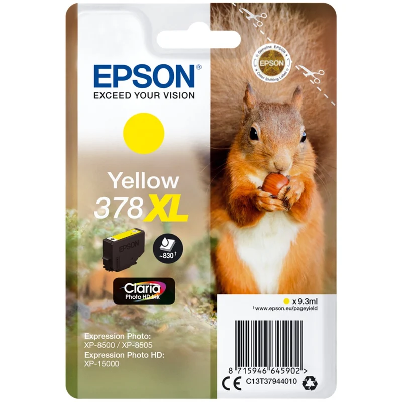 Epson 378XL Encre Jaune