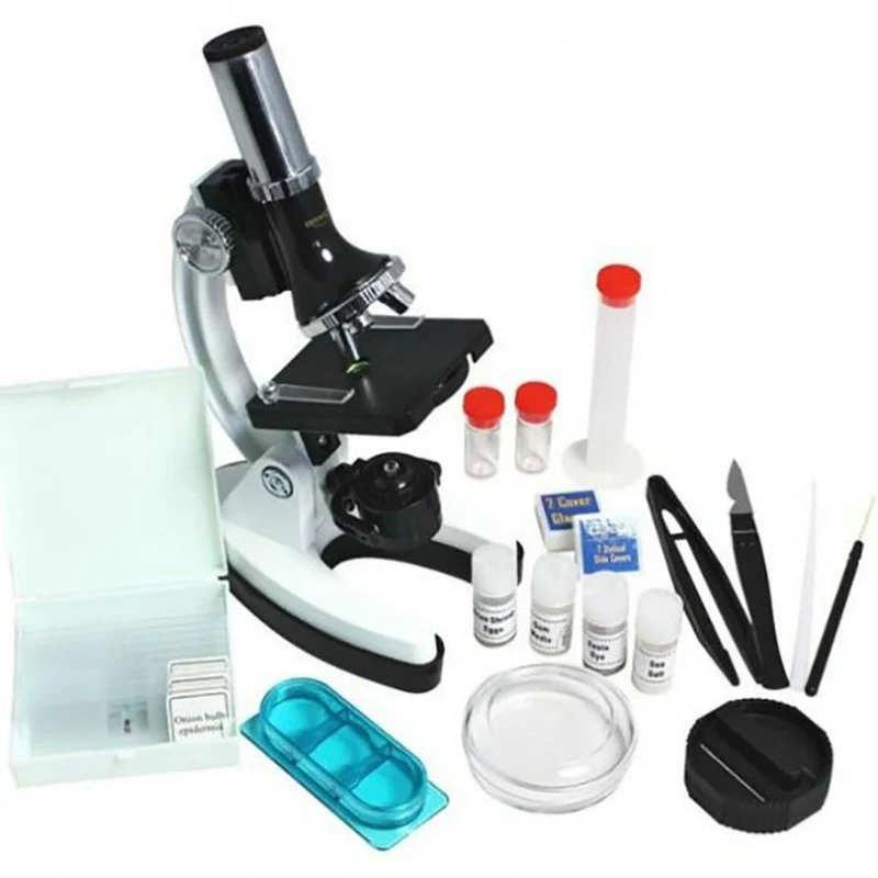 Byomic Kit Microscope Débutants 100, 400, 900x avec Étui