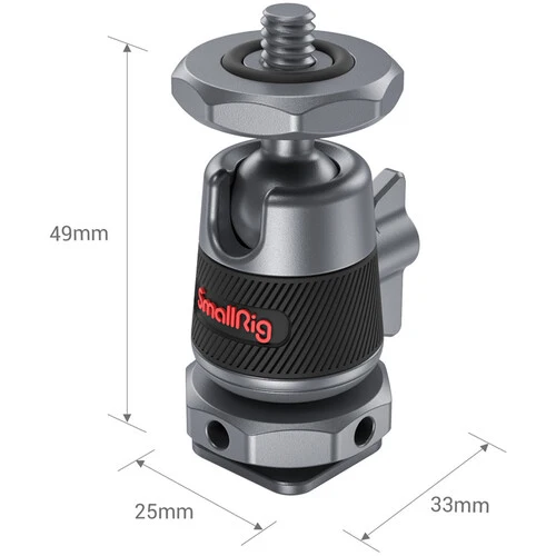 SmallRig Mini rotule avec support de griffe amovible (2 pièces) 2948