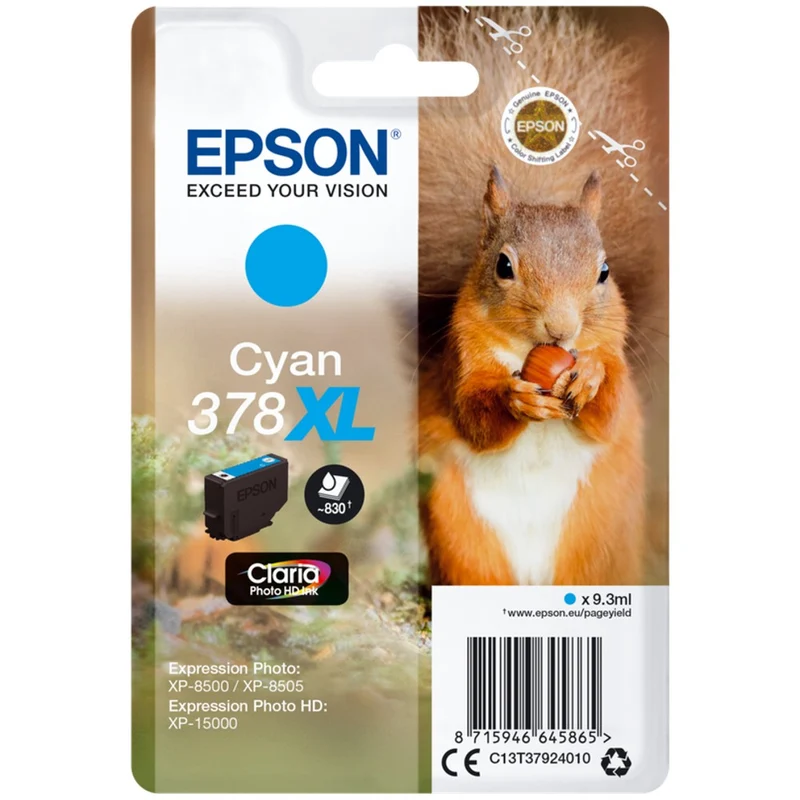 Epson 378XL Encre Cyan