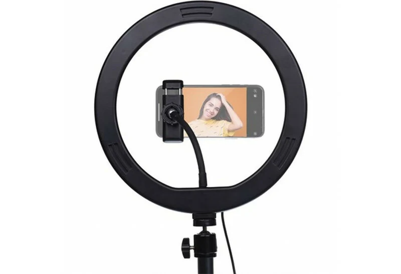 StudioKing LED Vlog Set SK-K190 avec Lampe Annulaire et Support de Micro