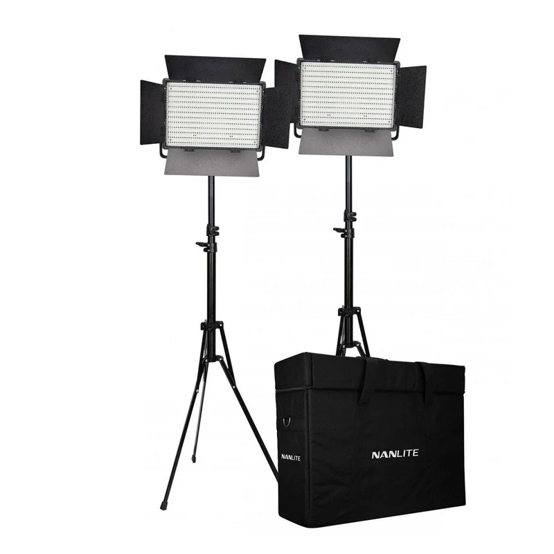 Nanlite 1200-CSA bi-color dual Kit (w/ étui & Support pour Lampe)