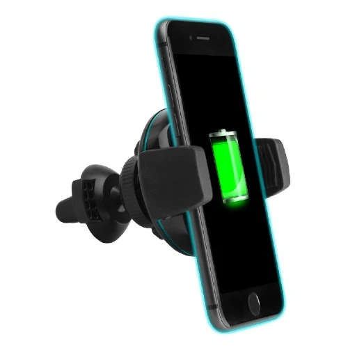 SBS Support de Voiture pour Téléphone Circulaire sans Fil Pince Chargeur Qi 10W