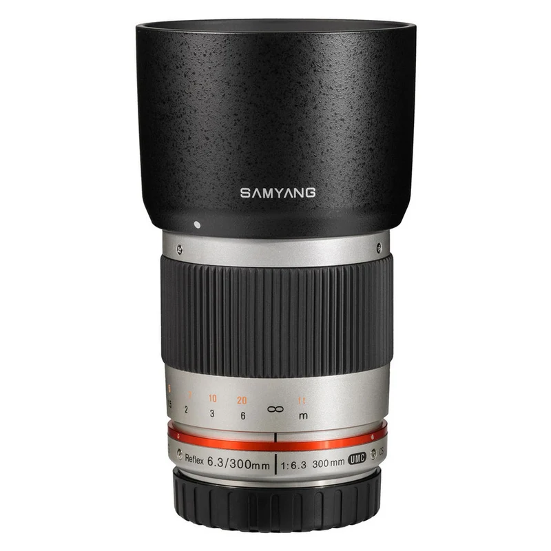 Samyang 300mm Reflex f/6.3 Canon EOS M Argent