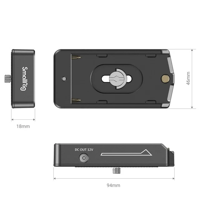 SmallRig NP-F Batterie Adaptateur Plate Lite 3018