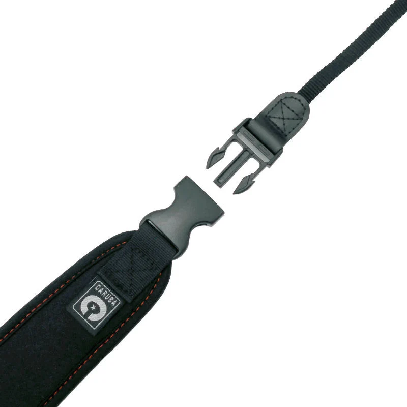 Caruba Appareil photo Neckstrap - comfort + Attache Rapide (Noir+Rouge)